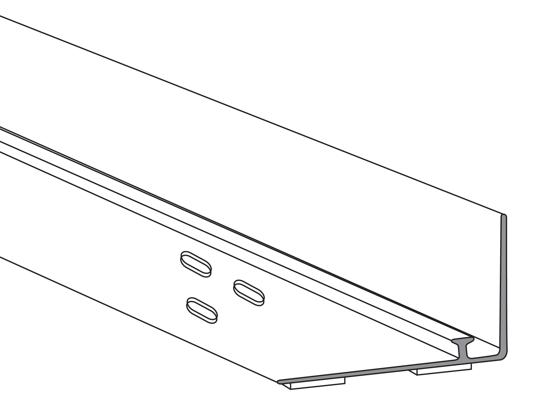 » Front Riser Channel Mesh 75mm